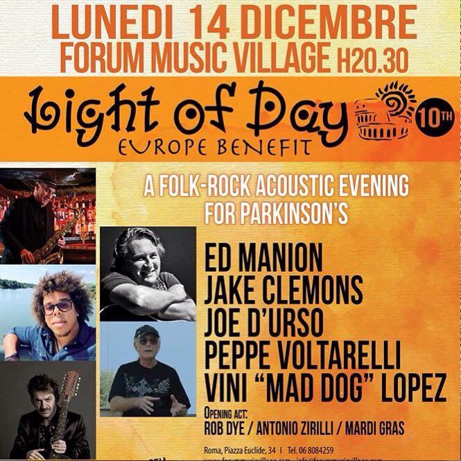 peppevoltarelli's tweet photo. Lunedì 14 al Forum Village #Roma per @lightofdaybeats @JoeD229 @jakeclemons @eddiemanion #lightofdayitaly https://t.co/ZeY8lTo8CX