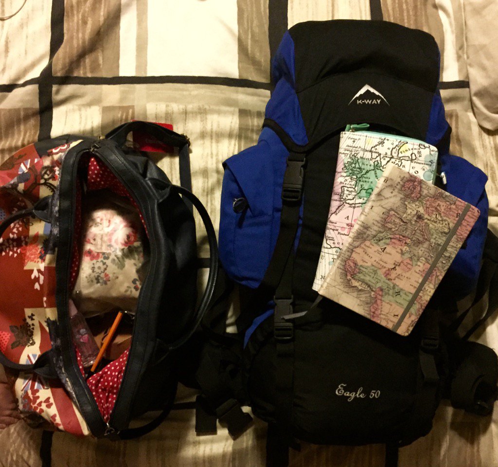 tylofinnigan's tweet photo. More than a months worth of clothes in less than 15kg - call me professional packer ! https://t.co/qBrouui6km