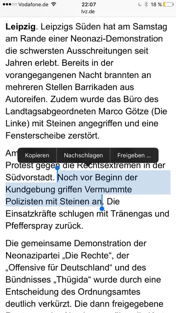 Da haben wir es! Vermummte Polizisten haben Steine geworfen! #le1212