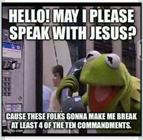 BretMaverick777's tweet photo. #ItsAMiracleThat #Kermit can find a payphone these days.
And that he knows God's home # https://t.co/JConEubKie