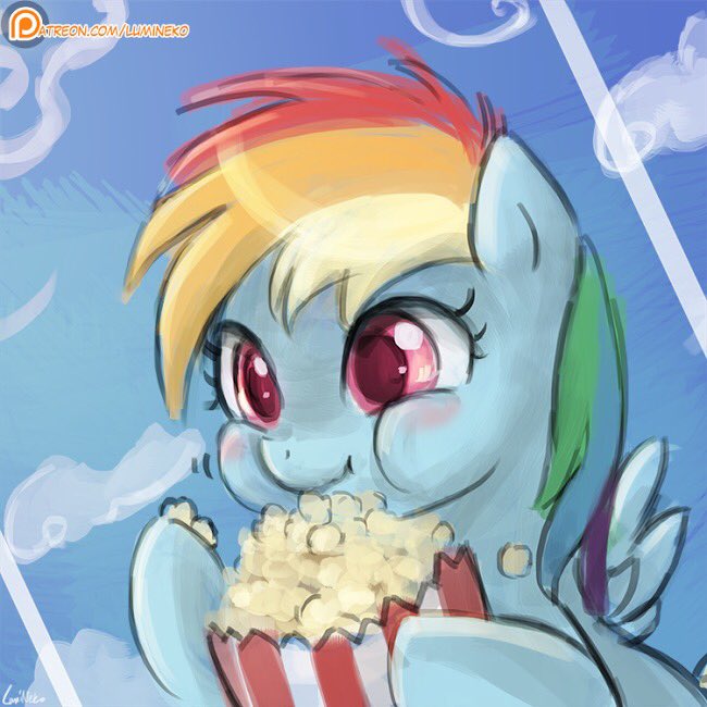 Lobo_Nox1313's tweet photo. Popcorn Fillydash by luminaura
#MLPFIM #brony #RainbowDash https://t.co/b5EjX0JcX5