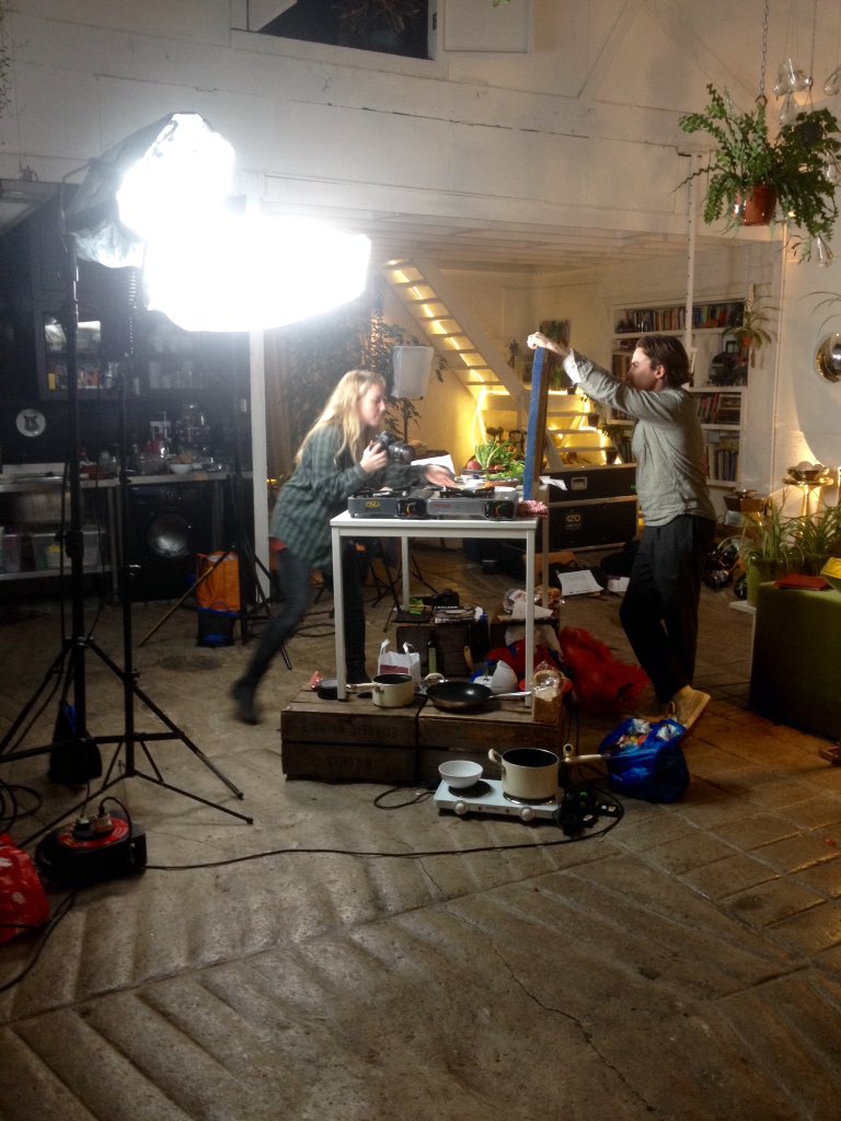 ClaptonTram's tweet photo. #Filming #FoodTube with #Chef #ShayOla @DeathByBurrito1 by @jamieoliver @FreshOneTV today https://t.co/PUV4cuLXia https://t.co/Asz0OBGn5o