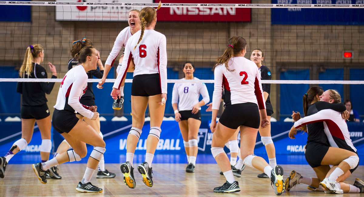 LJSPhotos's tweet photo. NCAA volleyball: Huskers punch ticket to Final Four. Photo by Matt Ryerson/Lincoln Journal Star @huskerextra https://t.co/B1Av2fiusZ
