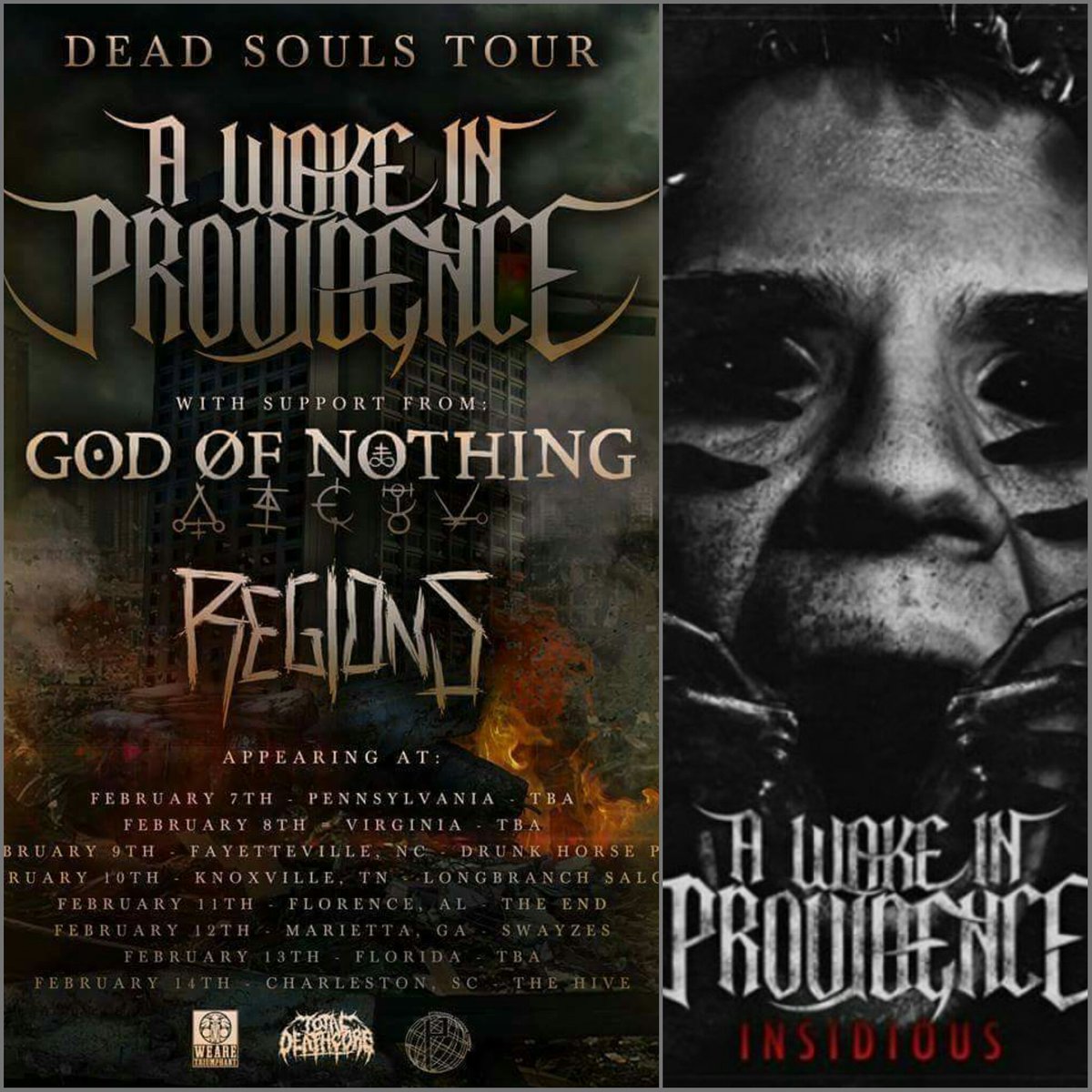 @awipnyc Dead Souls Tour 2/7/16 in Pennsylvania!
Support the brands that support the bands! 
propagandaclothingco.com