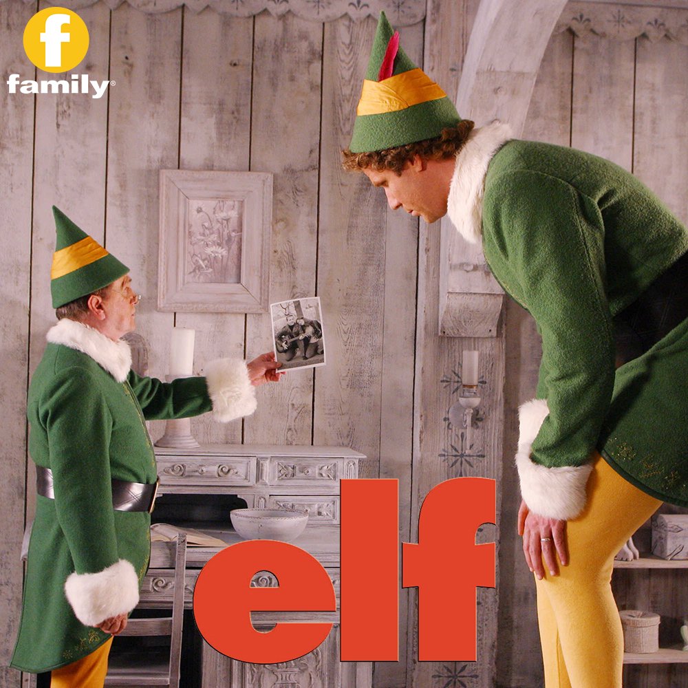 Elf is on next at 8pm et/pt! #Twistmas