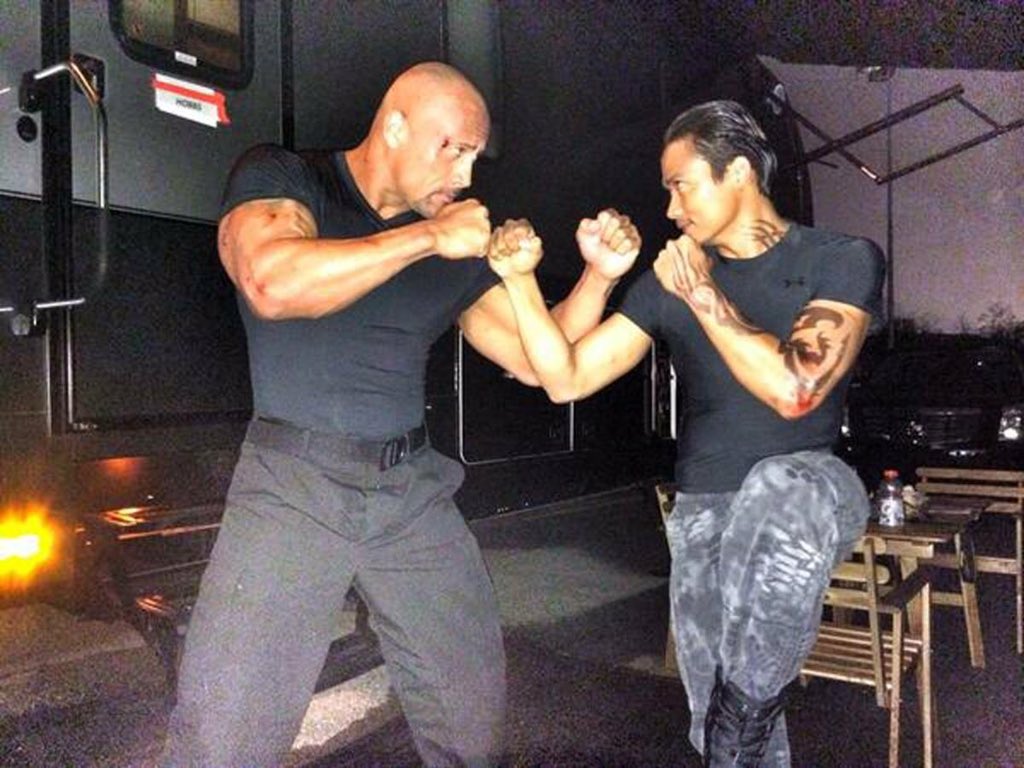 Teru ワイルド スピード Sky Mission からドウェイン ジョンソンとトニー ジャーの現場オフショット Ff7 Actionstar Movie Eiga T Co Yy4nfhkgg5