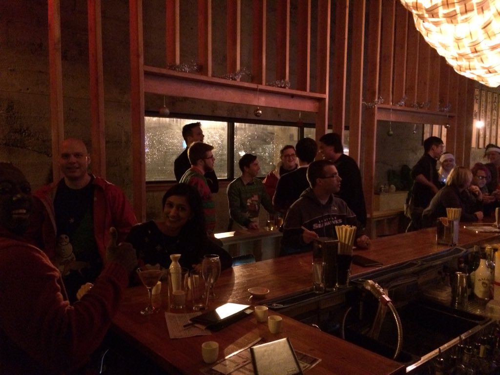 Seattle12Bars's tweet photo. KushiBar is rocking!  Already 26 strong at bar 2. #12BoC https://t.co/CSS1Hq2c7v