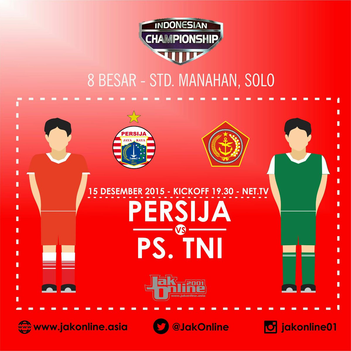 #Persija vs PS TNI:
Kemenangan Harga Mati! <a href="/JakOnline/">JakOnline</a>