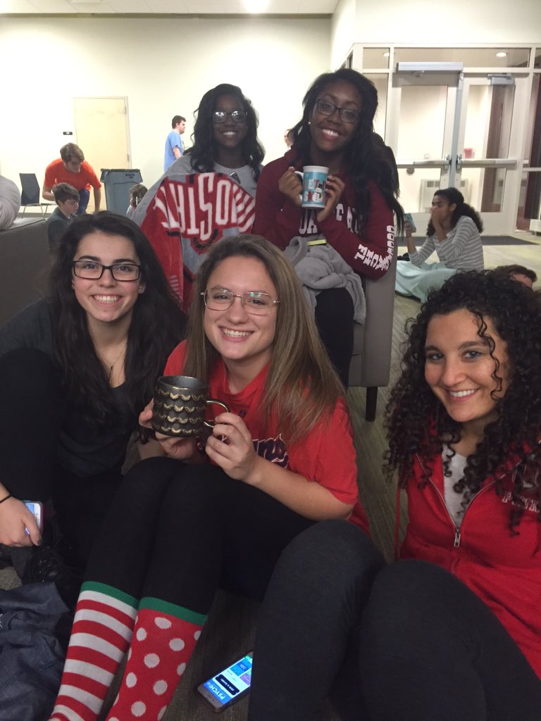 OfftheLakeOSU's tweet photo. There's no better study break than watching Elf with your closest friends #OTchiLl https://t.co/FL3hTEXpuy