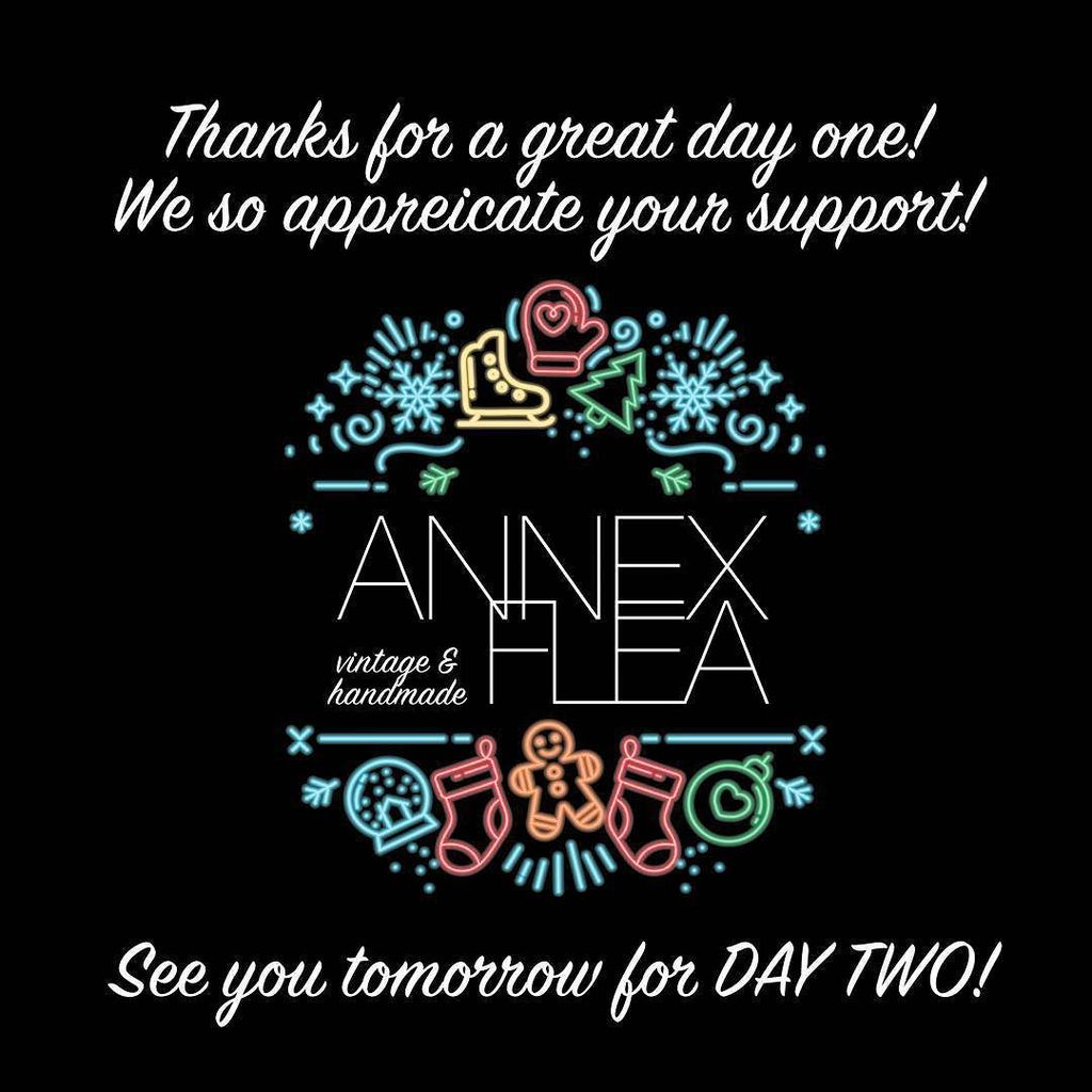 Thanks to the vendors &amp; shoppers for day one of the Annex Flea! See you tomorrow, 11-6! ift.tt/1OoWoO8