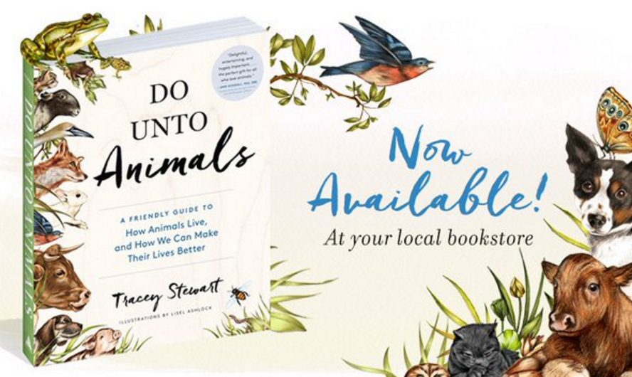 The book that teaches us how to make animals' lives better. Tracey Stewart's <a href="/DoUntoAnimals/">Tracey Stewart</a>: peta.vg/1og2
