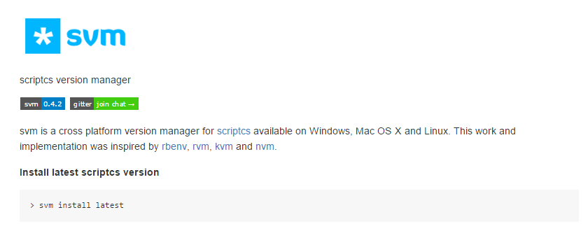 scriptcs_svm's tweet photo. svm 0.4.2 release. A number of bugs have been fixed. https://t.co/J9mhNxhta3 //@scriptcsnet https://t.co/mq0NsUKVti