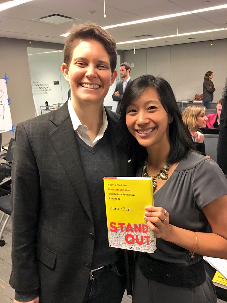 ImTiffanyYu's tweet photo. Currently reading: Stand Out by @dorieclark -- so great reconnecting with her at @ConnectorCon #connectorcon https://t.co/xV7HD8Hp0O