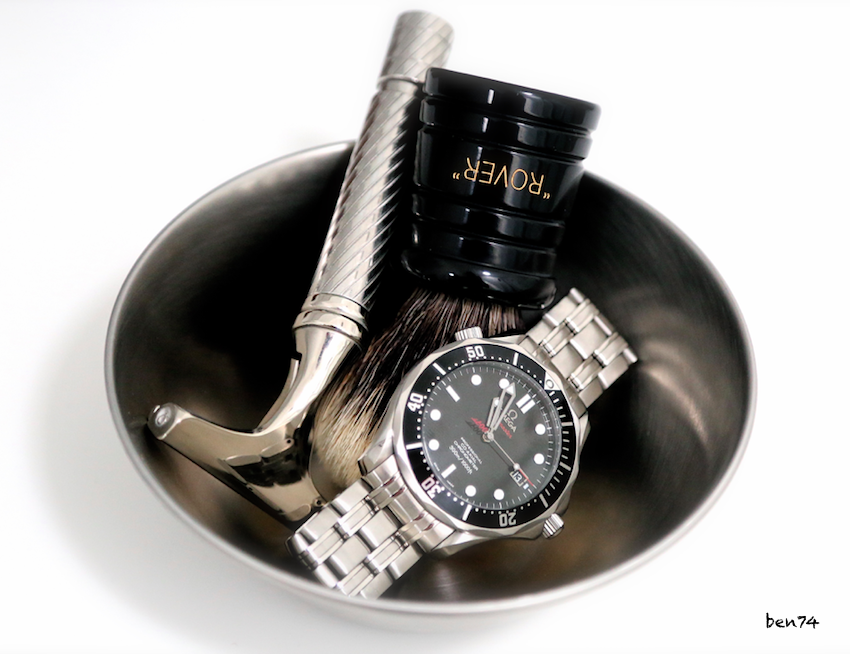 BenLane74's tweet photo. Shave time with @AESimpson1919 Rover, King Cobra, UFO Tornado handle, @aesopskincare bowl &amp; @omegawatches Seamaster https://t.co/WTTy7whpiV