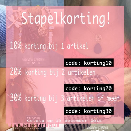 Stapelkorting!🎉  wenn-sieraden.nl #oorbellen #ketting #korting #sieraden #sale #fashion #mode #armcandy #gift