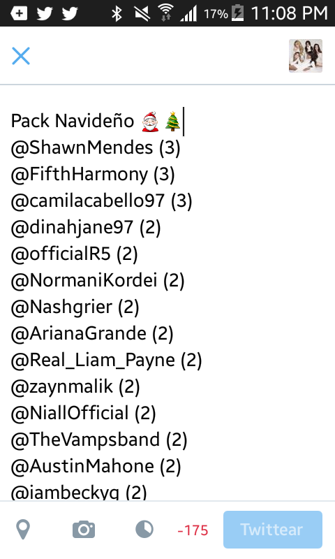 AHugFrom5H's tweet photo. ¿Me ayudas con un RT?
Quiero el pack que @FollowAyuda5H1 esta regalando. #Packfa5h
#VideoMTV2015 Fifth harmony. https://t.co/uIAtkHaNiH