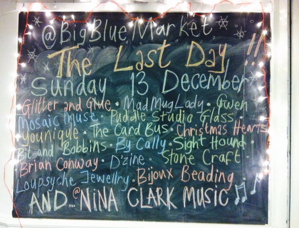 BigBlueMarket's tweet photo. The Finalé. TODAY 13/12/15! @MadMugLady @folkestonemade @Made_In_Kent @StudentMakers @folkstatus @WOWFolkestone https://t.co/h2vXwVThqZ