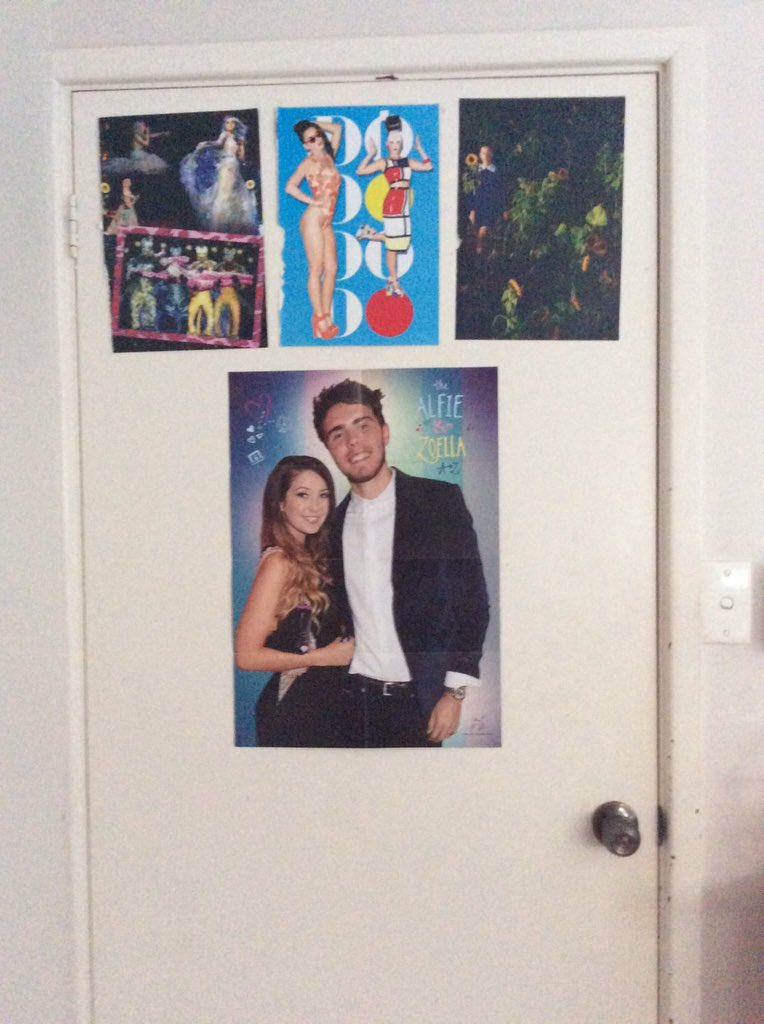 maddyrocksme100's tweet photo. @katyperry @PointlessBlog @ZozeeBo love u guys i put up these posters and was hoping u will reply i love u guys xx😘💜 https://t.co/zJ3siFk4ja