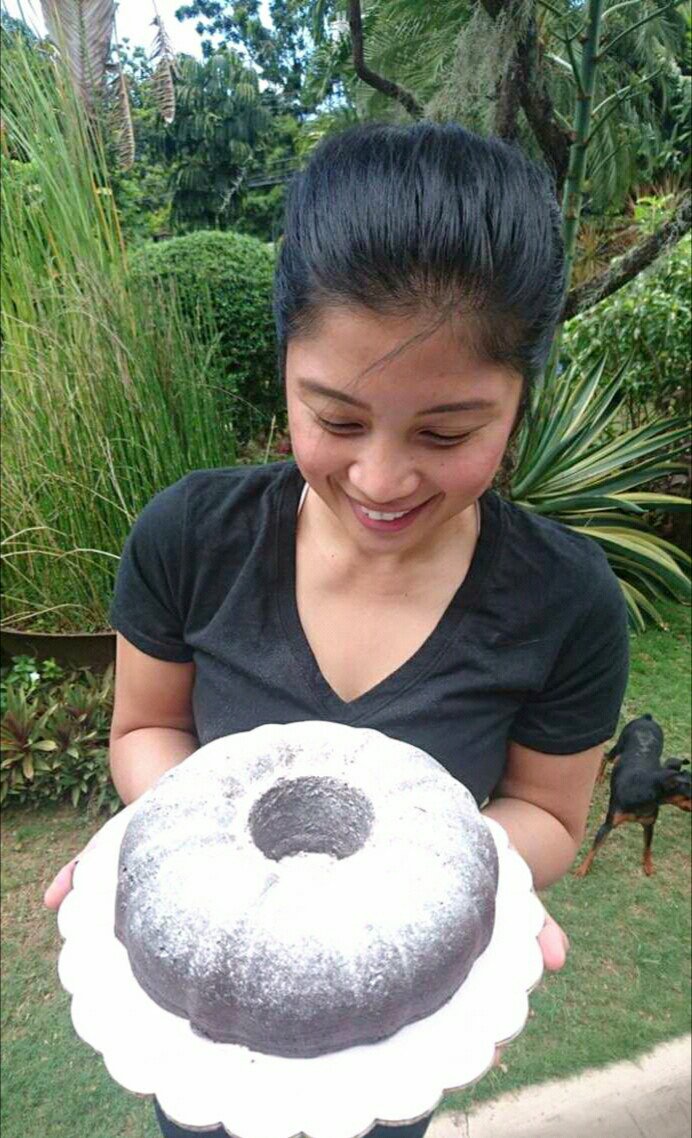 nericrystal's tweet photo. 4hrs from prep to final product. Here's my @AmericasTestKit Rich Chocolate Bundt cake. #mahal #lisod #sunday #bake https://t.co/BbUSEkLaal