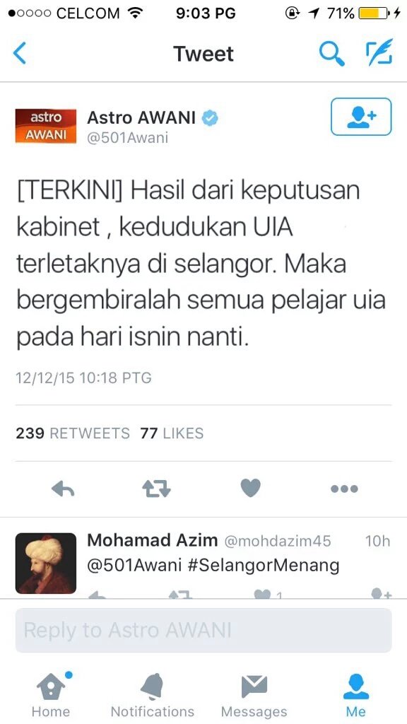 arc_cfs's tweet photo. UIA terletak antara langit dan bumi ke ? Sampai susah nak tentukan kedudukan. π
#FactsInCFS https://t.co/69jw7nPPYc