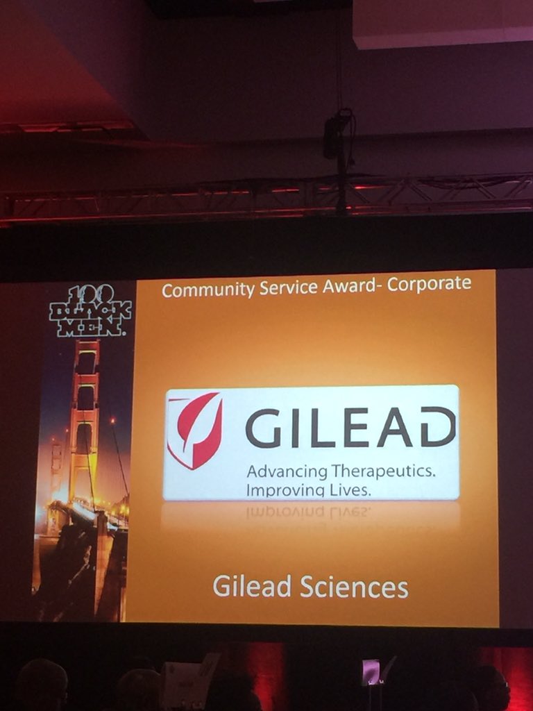 nfelix2's tweet photo. Congrats to @GileadSciences for the Corporate Community Service Award #RobinWashington @100BlackMenBA https://t.co/Gu7OpDJ8pr
