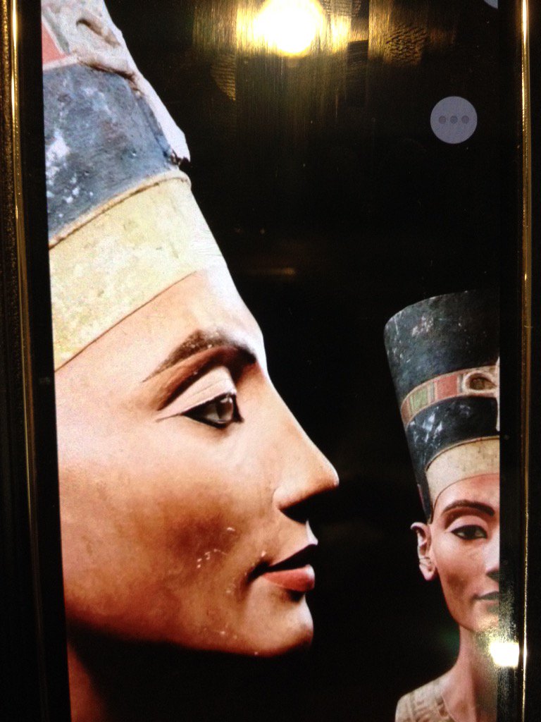 Celebrity spot-Berlin!Nefertiti as well as Elvis&amp;Chairman Mao(courtesy of Andy Warhol)#staugustinesp#augustinesHist