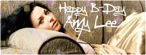 Happy birthday, Amy Lee! 