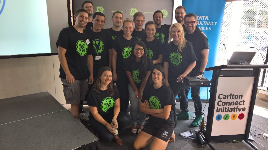 MishManners's tweet photo. What a weekend! #GEHack2015 @Carlton_Connect @unimelb @MAPUniMelb @GEAustralia #hackathon #code #startup #dev https://t.co/kfgyDlwfTO