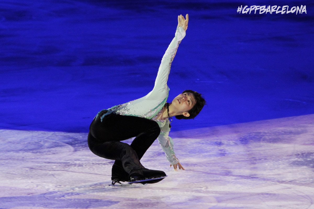Yuzuru Hanyu! The champion of the Men final, the World Record holder. #GPFBarcelona
