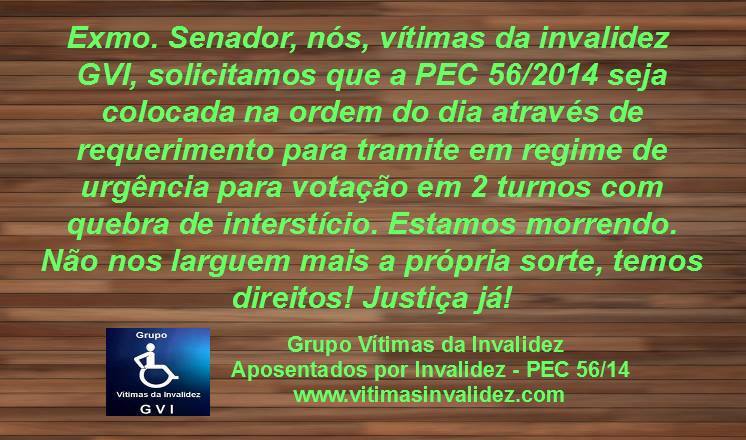 dm_deiseloyola's tweet photo. @SENADORRAUPP Faça seu REQUERIMENTO para votação da #Pec56_14.Restitui eu quero de volta o que é meu! https://t.co/w91Du8j9W5
