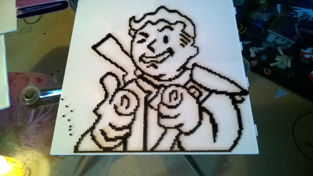 WiseBeadz's tweet photo. Outline done will update when filled in #pixelart #8bit #hamabeads #art #fallout #fallout4 #wisebeadz https://t.co/8mcrVX2BQh