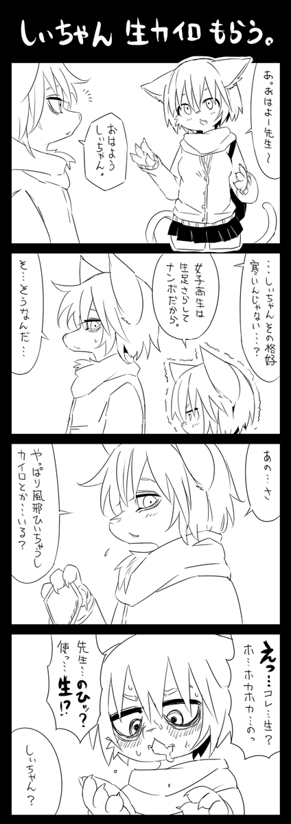 顔面崩壊系JKと先生。生カイロ 