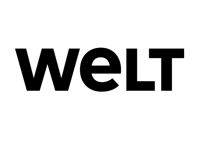 FontShop's tweet photo. How #FFMark & the small e depict the personality of the new @welt ▸ https://t.co/1aXQHCJLZO @FontFont https://t.co/5hQS2396mp