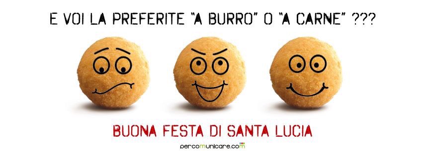 xcomunicare's tweet photo. Buona festa di #SantaLucia!! #arancina #tradizioni #auguri #percomunicare https://t.co/fMtWfpuats