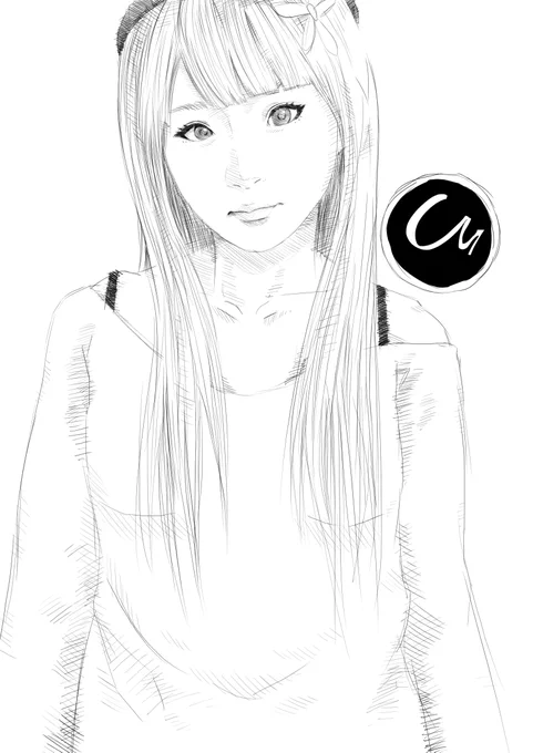 線画お絵かきみっつ(・ω・) 