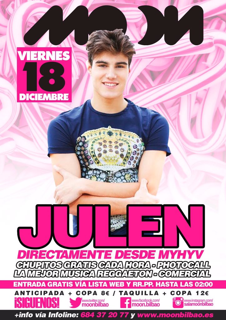 MoonBilbao's tweet photo. Oye, ¿este no es @julenoficial? 😜
- Anticipada 8€ con copa
- Taquilla 12€ con copa https://t.co/NpNYFbdAO4