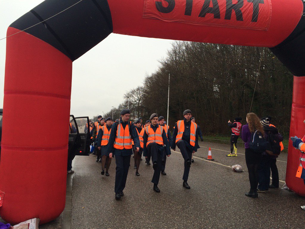 PC Phillips' father Robin also praised the cadets who have supported today's run: "They were absolutely superb"