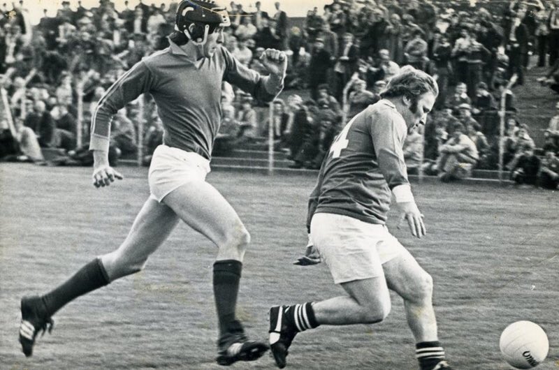 When you turn up for a football match dressed for a hurling match #GAA