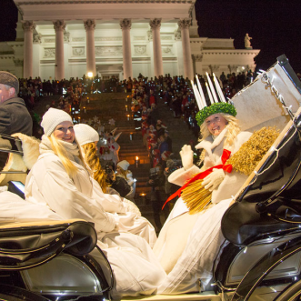 St. Lucia of the year 2015 will crown in the #HelsinkiCathedral Today at 5pm. It´s so exciting! See You there! #Gran