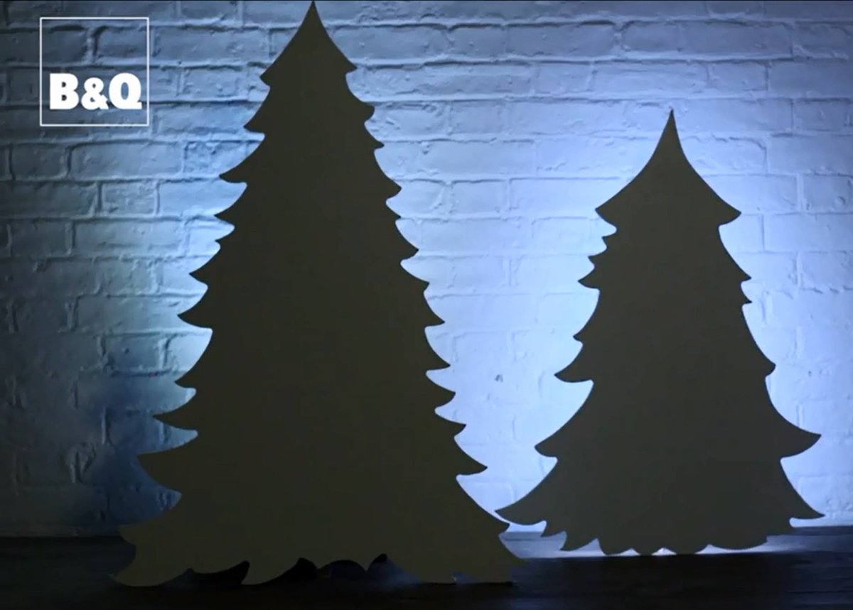 BandQ's tweet photo. Here's something a little different, an MDF Christmas tree! Here's how to make one: https://t.co/mjR8EVwOjT #DIYcuts https://t.co/ERrMNQVbOQ