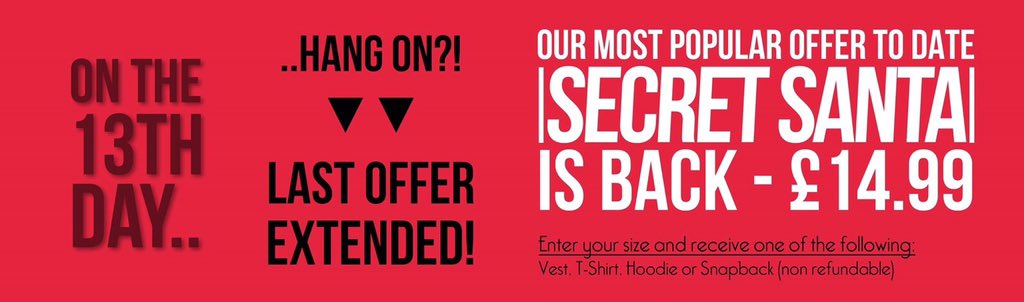 _SC5's tweet photo. Secret Santa is back 🎉🎉

What will YOU get??

@SkinnyChimp https://t.co/KOpuy96IgX