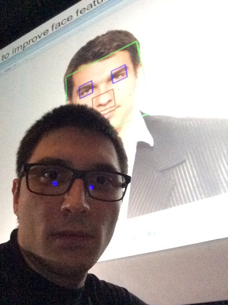 kopevski's tweet image. Face detection speech at #JavaSkop