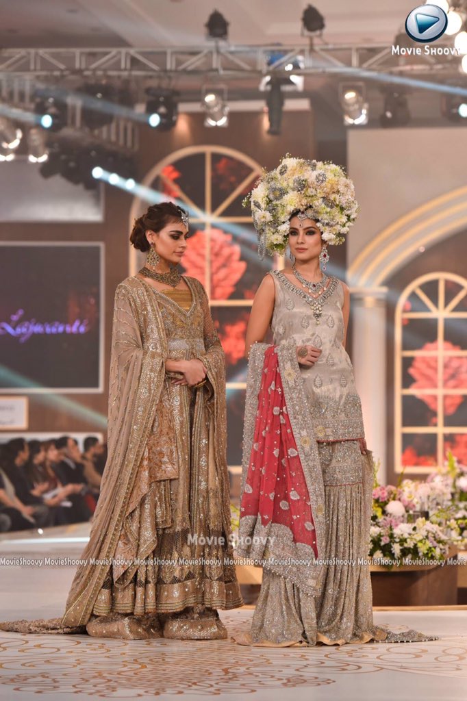 AsharManjhi's tweet photo. @thesadafkanwal and @SanamBokhari wearing @LAJWANTI13 at the #TBCW2015 #Lahore #Pakistan #day2 #movieshoovy #bridal https://t.co/Hs5axGH5ek