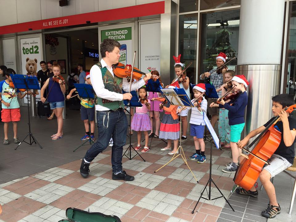 dayanmcleod's tweet photo. @pennanthillsps Our fabulous String Ensemble busking today at Hornsby mall! https://t.co/QyN4VZ75m2