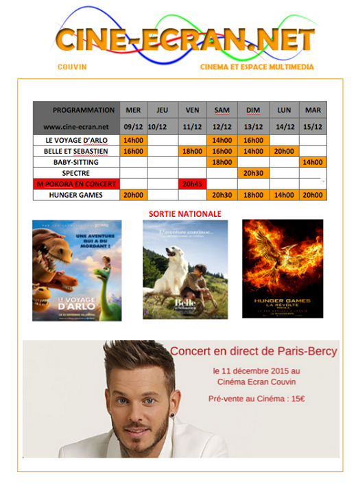 couvincom's tweet photo. Merci de bien vouloir partager ce programme du Cinéma Écran Couvin à vos amis
#cineecran #couvin #couvincom #cinem… https://t.co/96WVe4J6MV