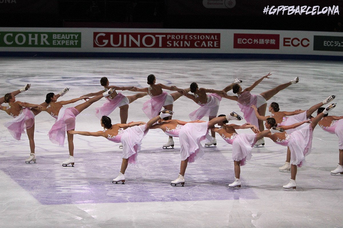 The gold medalists of the Synchro final, Team Paradise from Russia. #GPFBarcelona