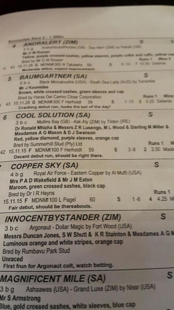 ZenzoLusengo's tweet image. Congratulations to #CoolSolution and owners on this maiden victory at recent race at #Borrowdale #Racecourse #Harare