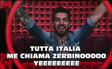 Lucignolo1973's tweet photo. Ti ricorderemo cosi.. #orgogliozerbino #zerbinandro #GF14 #alessandrocalabrese https://t.co/eyj7uoJBHI