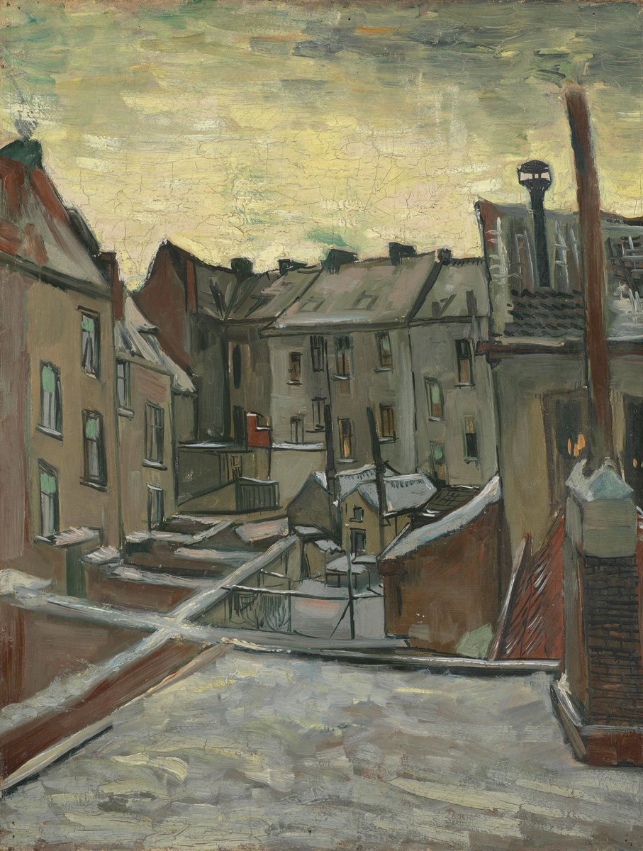 #ArtOfTheWeek ‘Houses Seen from the Back’ December 1885 - February 1886. Where do you think Vincent made this work?