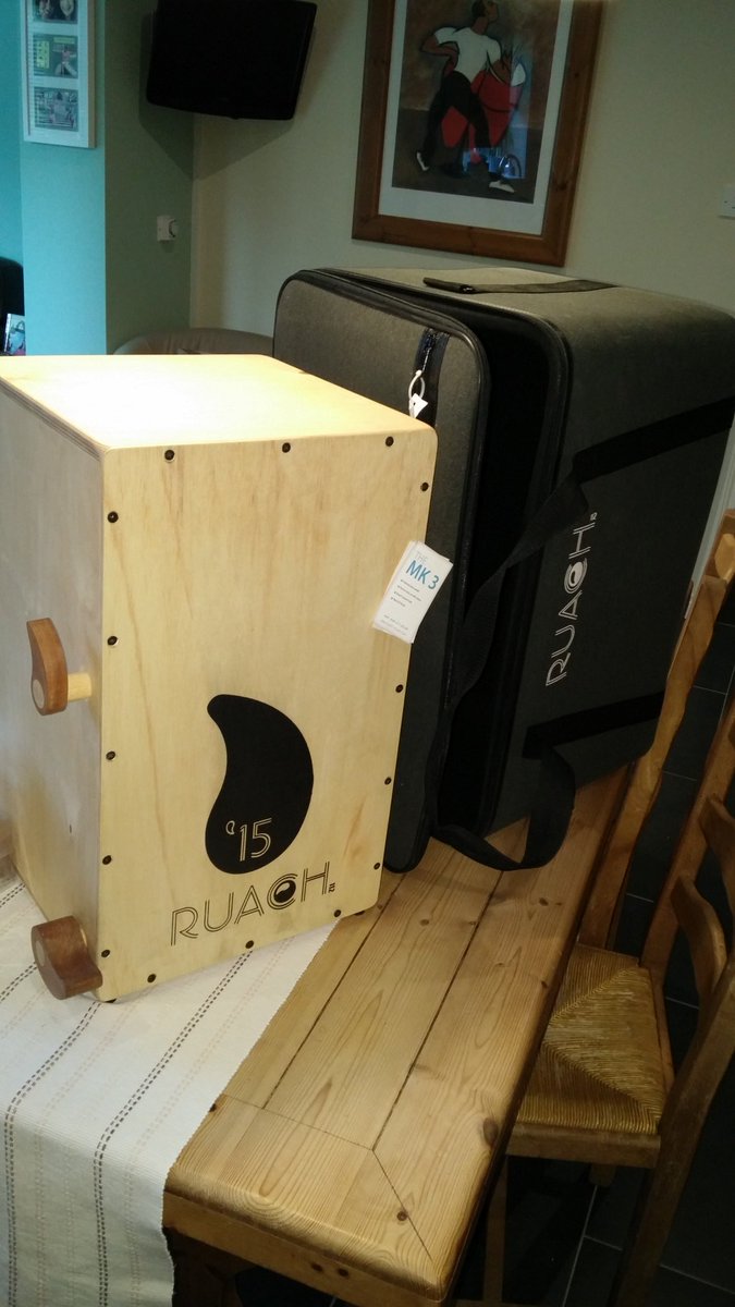SimmsyP's tweet photo. @RuachMusic Xmas has come early. Impressed with my MK3 Cajon. 1st public outing today. Need to learn to play it now https://t.co/4nxWZ8QAsV